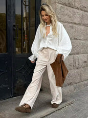 Vienna Corduroy Wide Pants