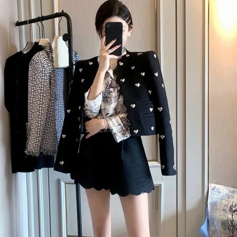 Heart Studded Blazer