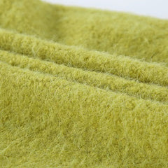 The Chartreuse Textured Mini Skirt