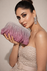 Crystal Ombré Clutch Bag