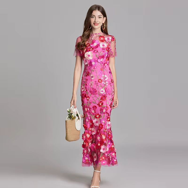 Bougainvillea Bloom Gown Dress
