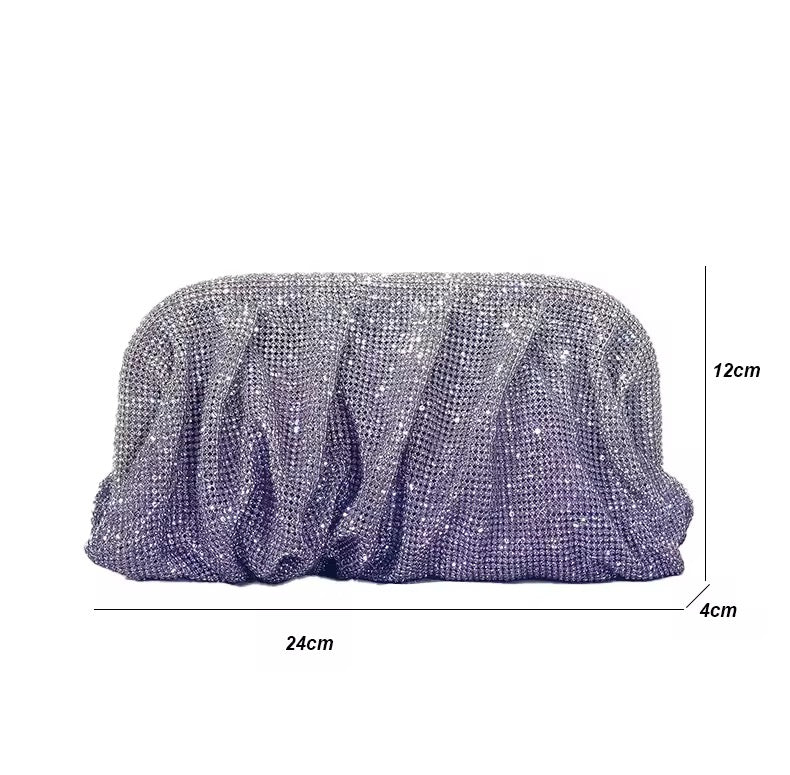 Crystal Ombré Clutch Bag