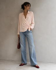 Elise Draped Buckle Shirt