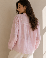 Blush Broderie Lace Shirt