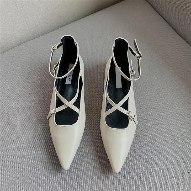 Olga Leather Flats
