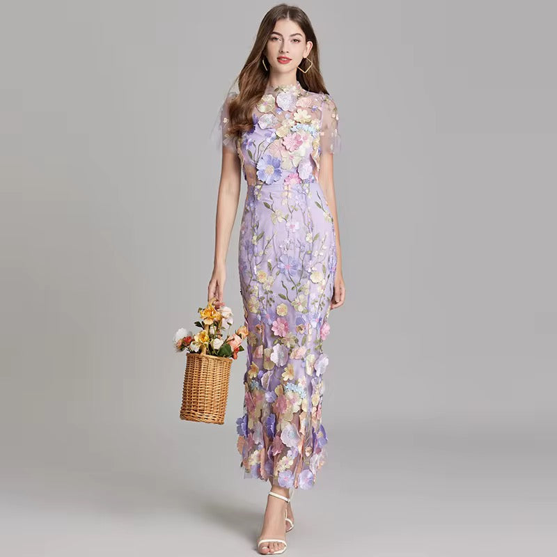 Bougainvillea Bloom Gown Dress