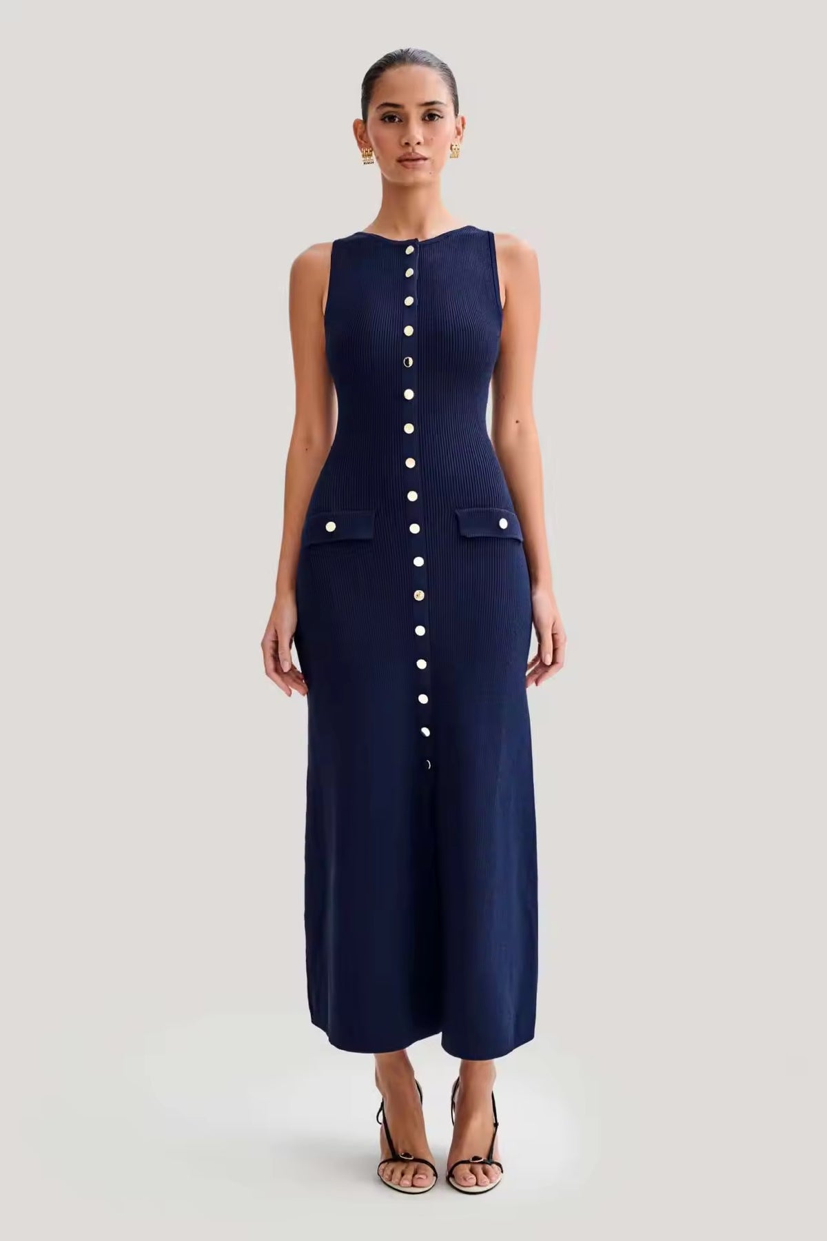 Luna Button Down Midi Dress – Label Frenesi Fashion
