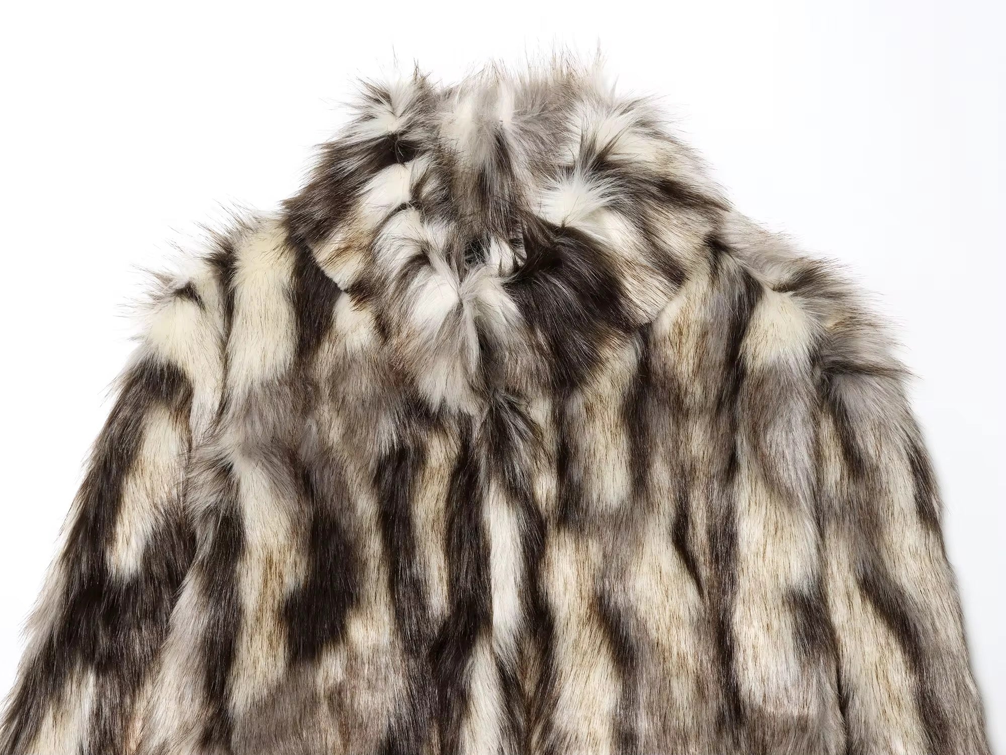 Faux Fur Striped Jacket