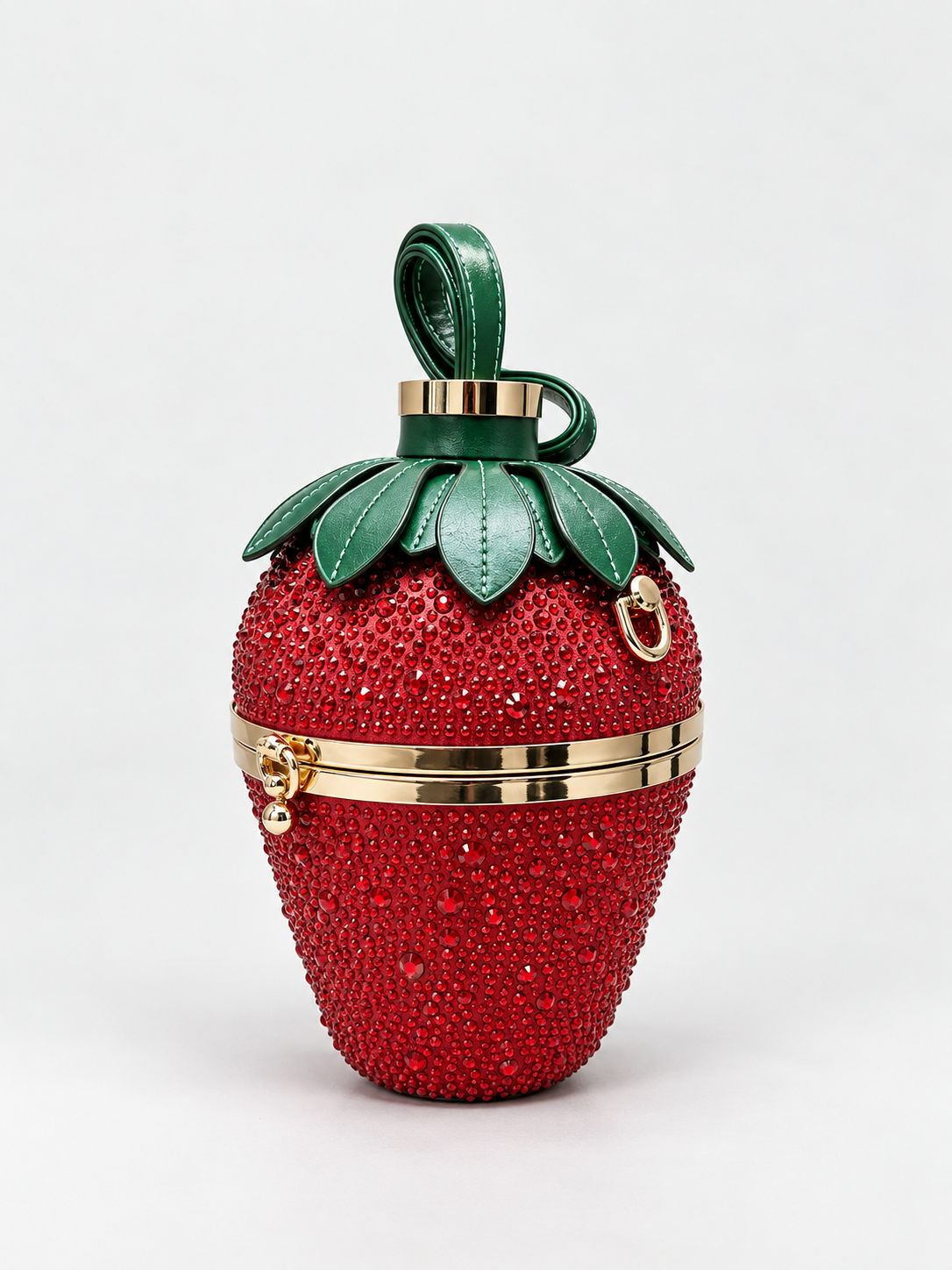 Berry Bling Crystal Clutch Bag