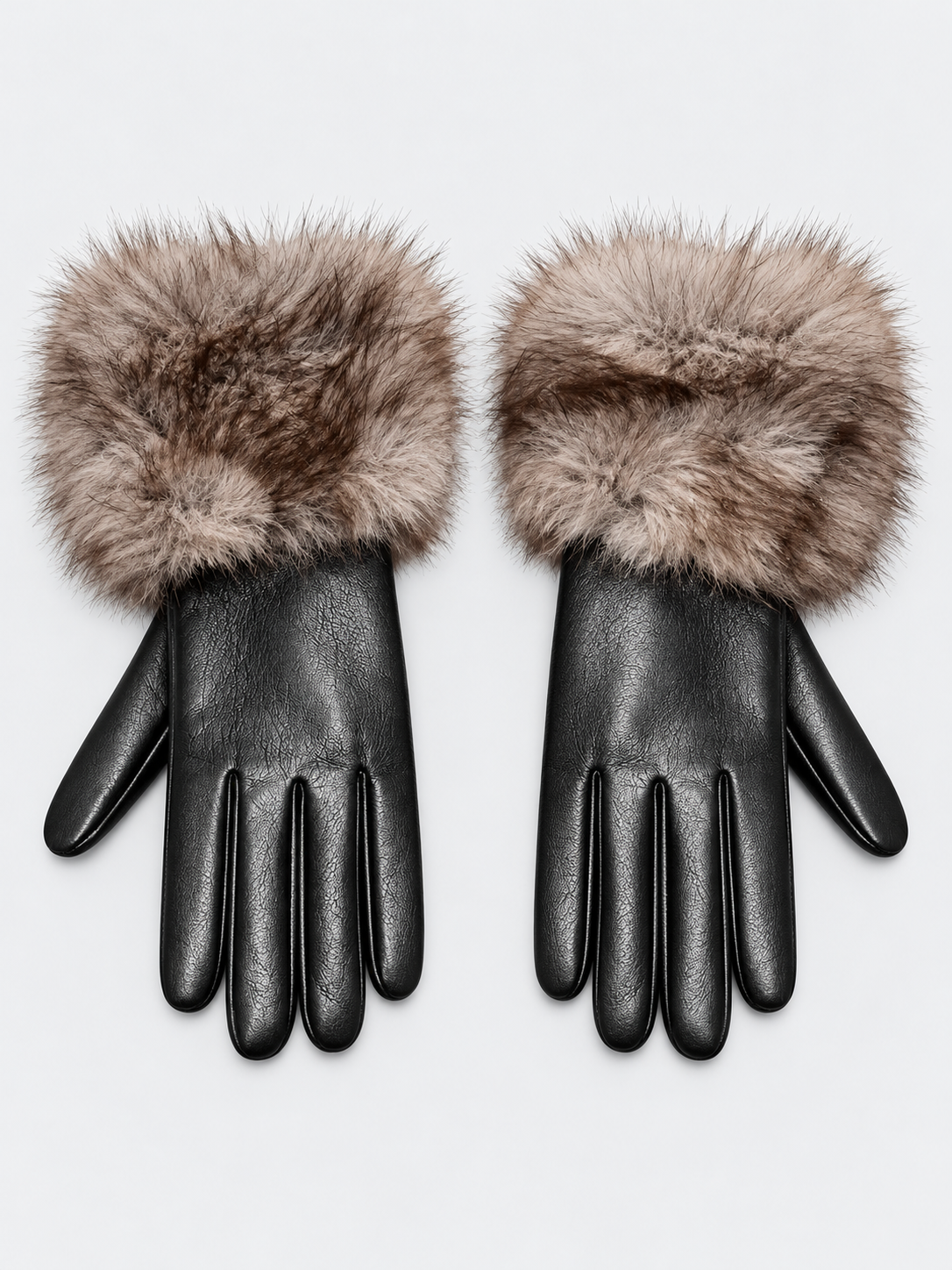 Aspen Faux Fur Fleece-Lined Winter Gloves