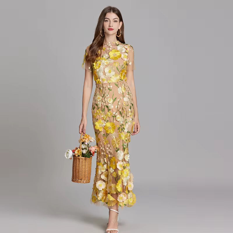 Bougainvillea Bloom Gown Dress