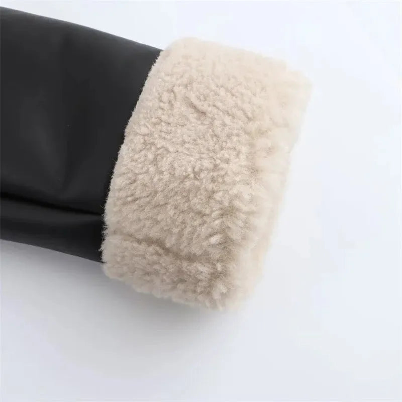 Kate Leather Fur Coat