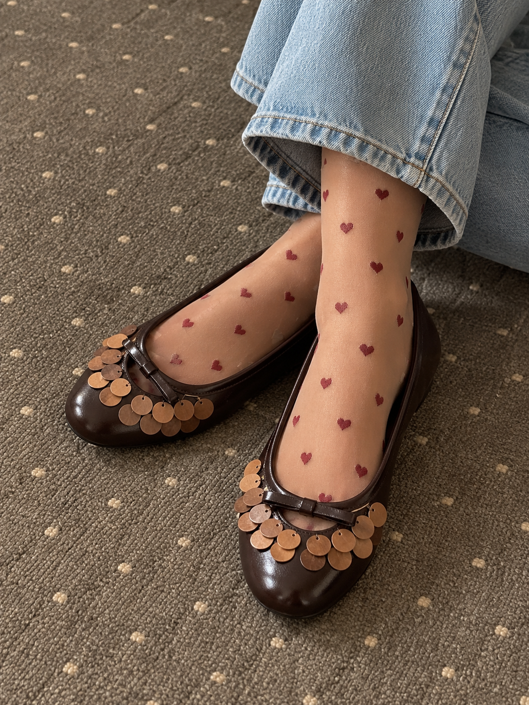 Luna Embellished Ballet Flats