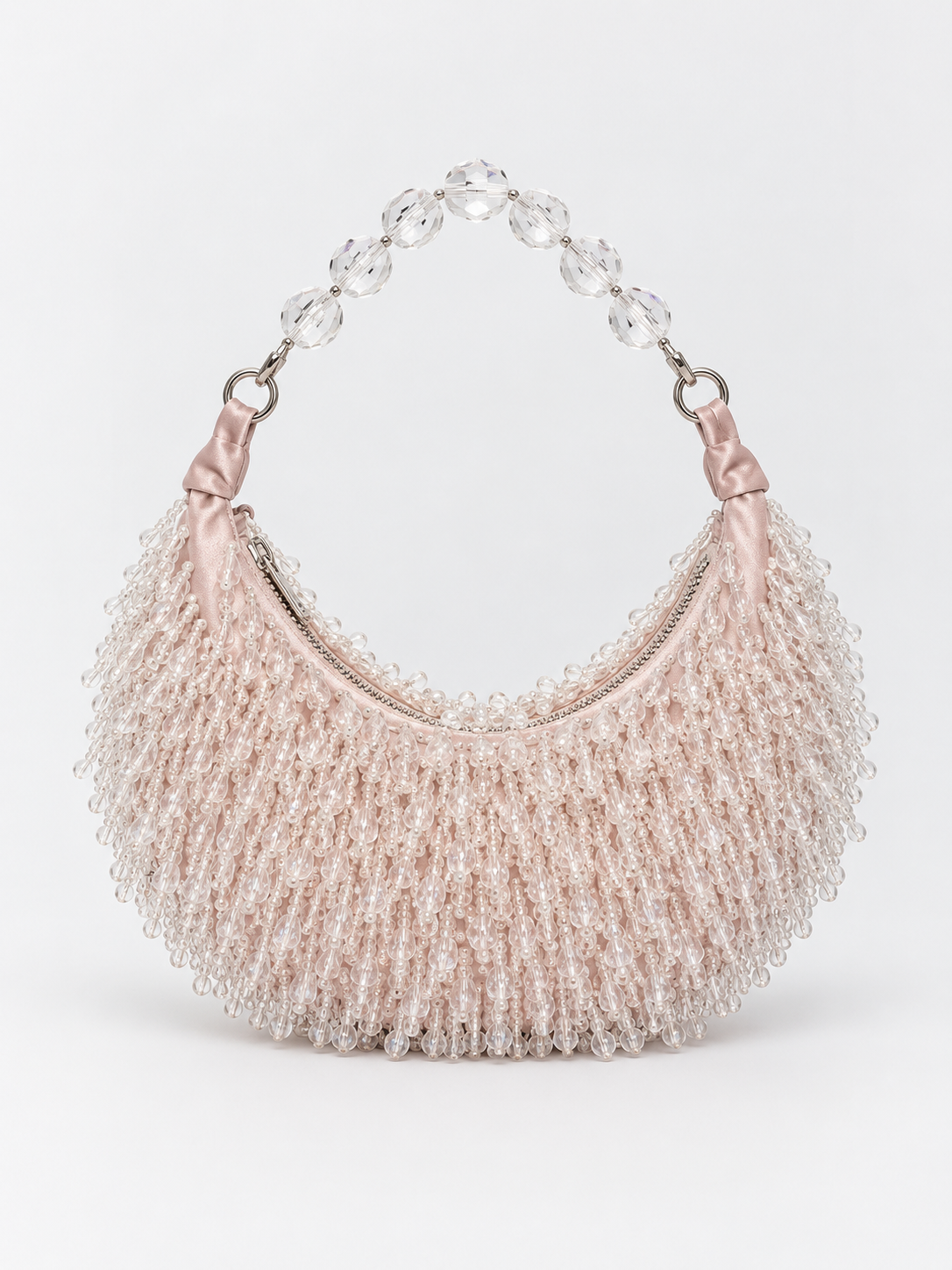 Crystal Luxe Beaded Shoulder Bag