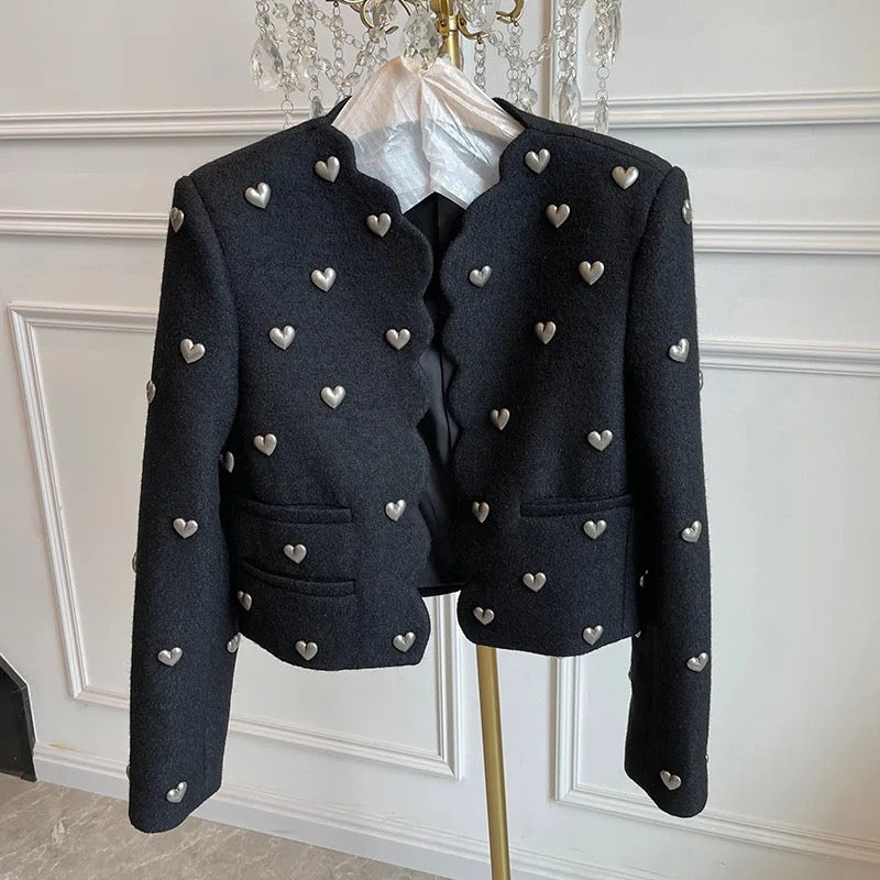 Heart Studded Blazer