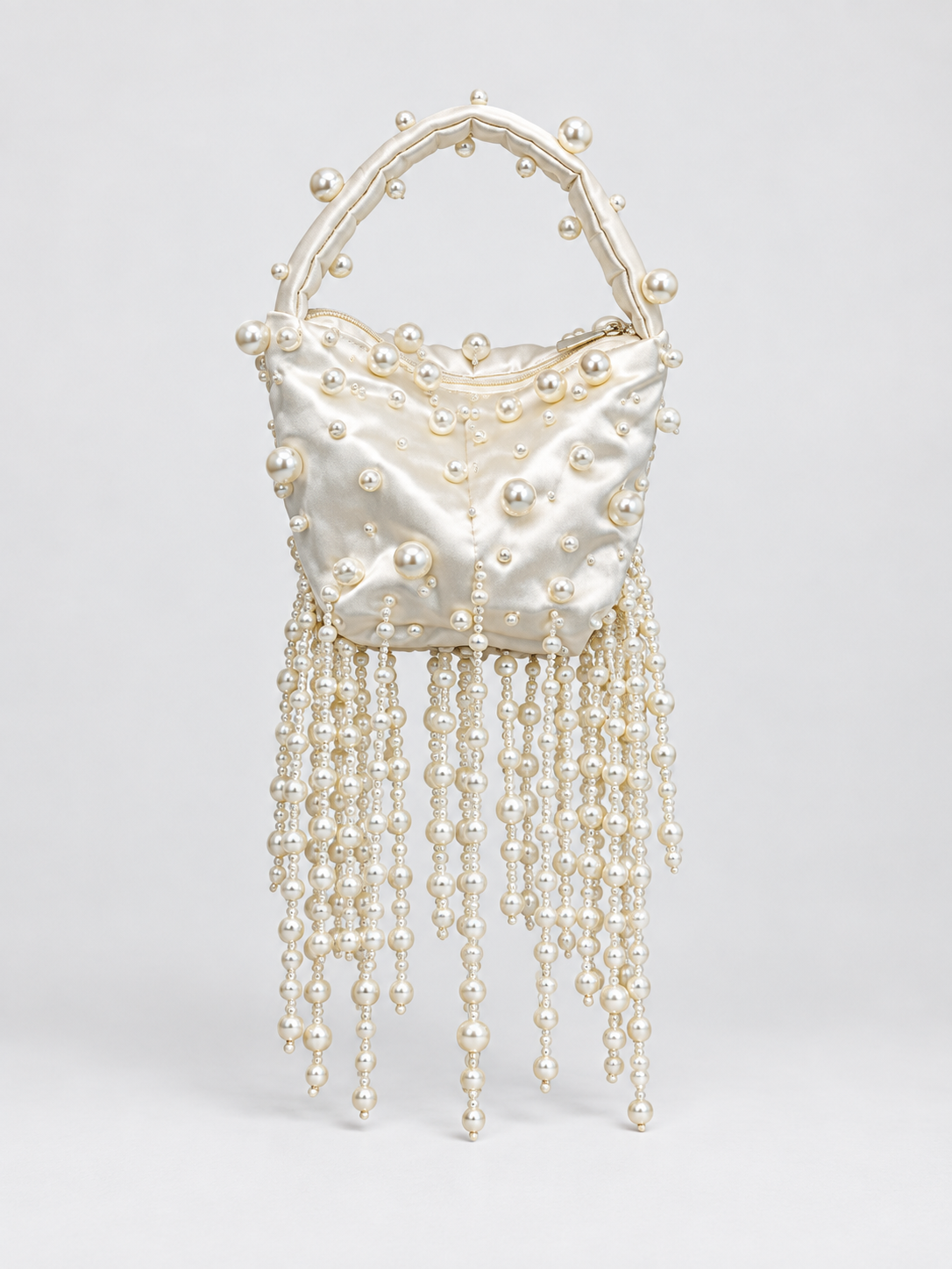 Pearl Tassel Satin Bag
