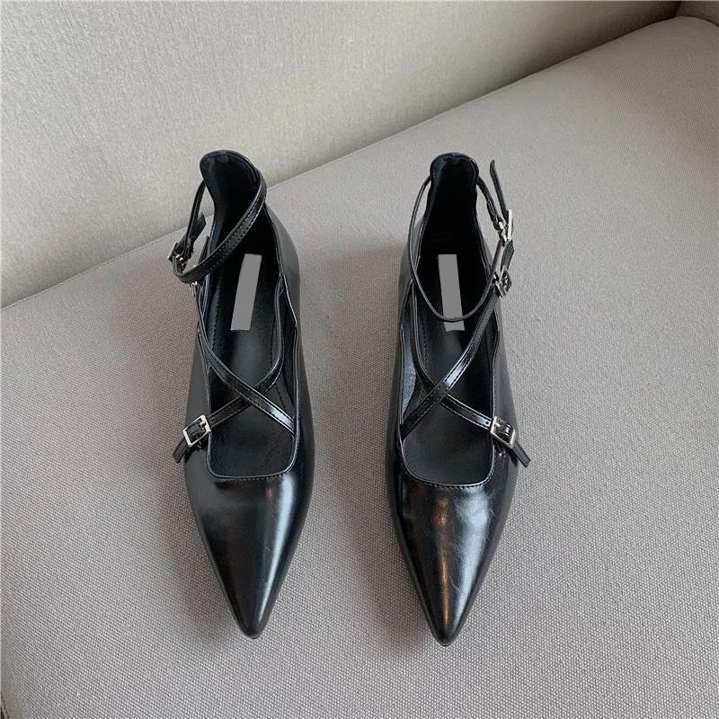 Olga Leather Flats