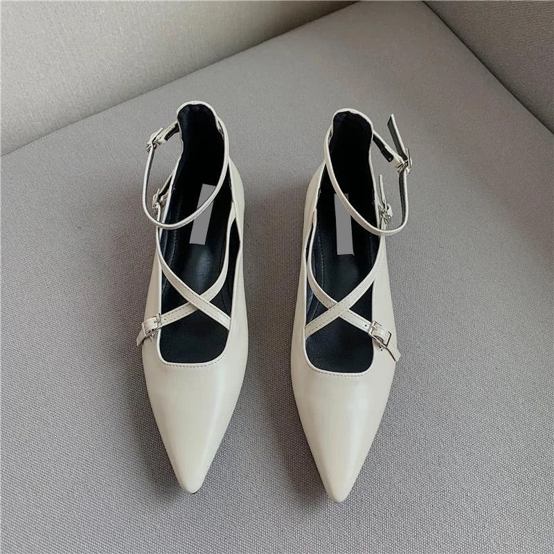 Olga Leather Flats