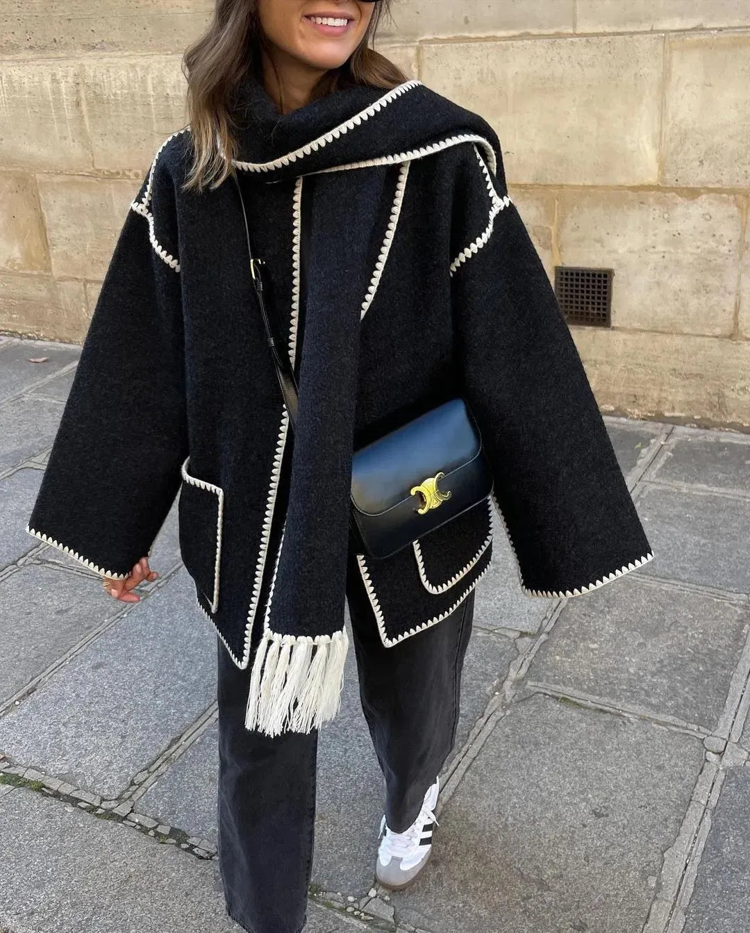 Juana Coat With Scarf