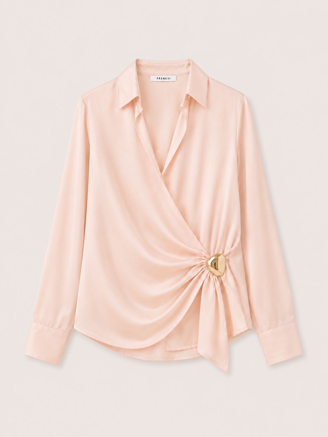 Elise Draped Buckle Shirt