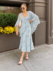 Celeste Pale Blue Knit Co-ord Set