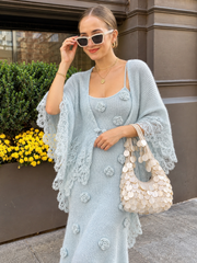 Celeste Pale Blue Knit Co-ord Set