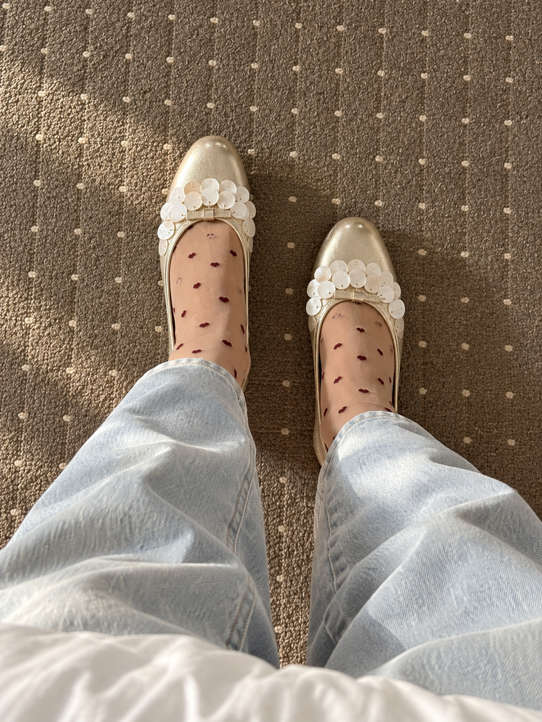 Luna Embellished Ballet Flats