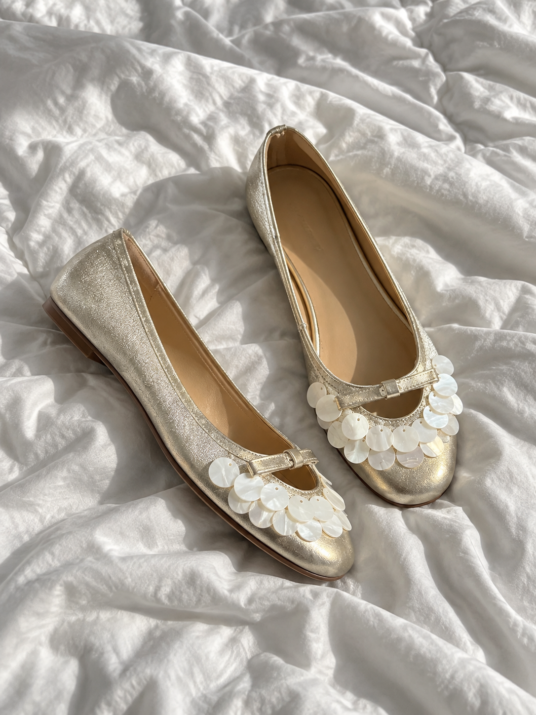 Luna Embellished Ballet Flats