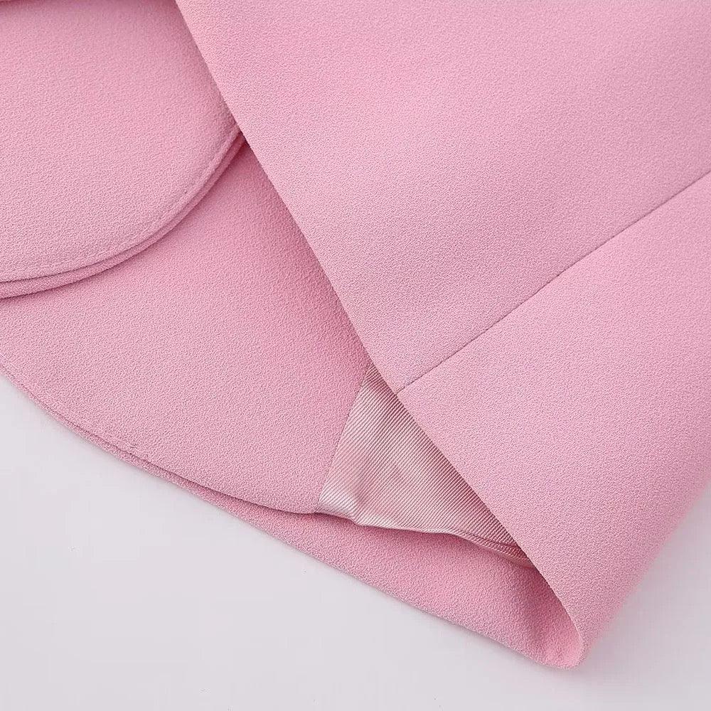 Blush Pink Blazer - Label Frenesi Fashion