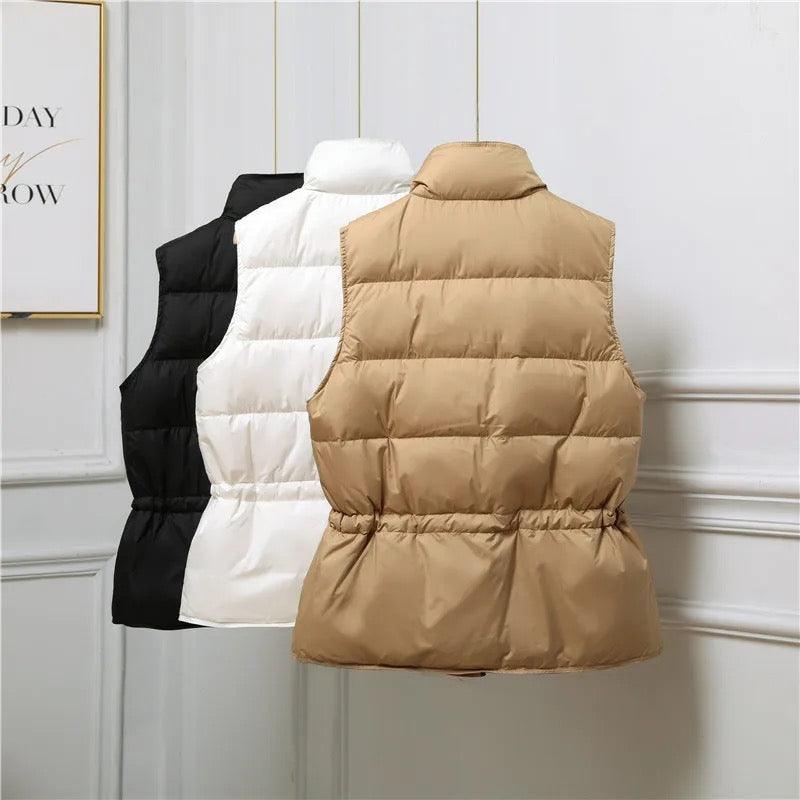 Burbeny Vest Puffer Jacket - Label Frenesi Fashion