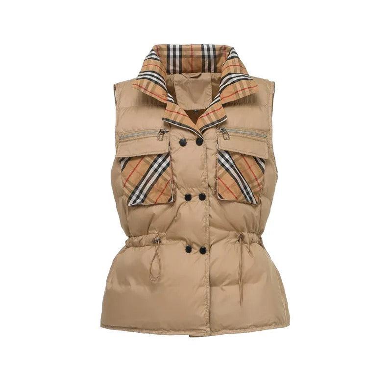 Burbeny Vest Puffer Jacket - Label Frenesi Fashion