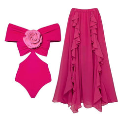 Carmella Swimsuit with Skirt - Label Frenesi Fashion