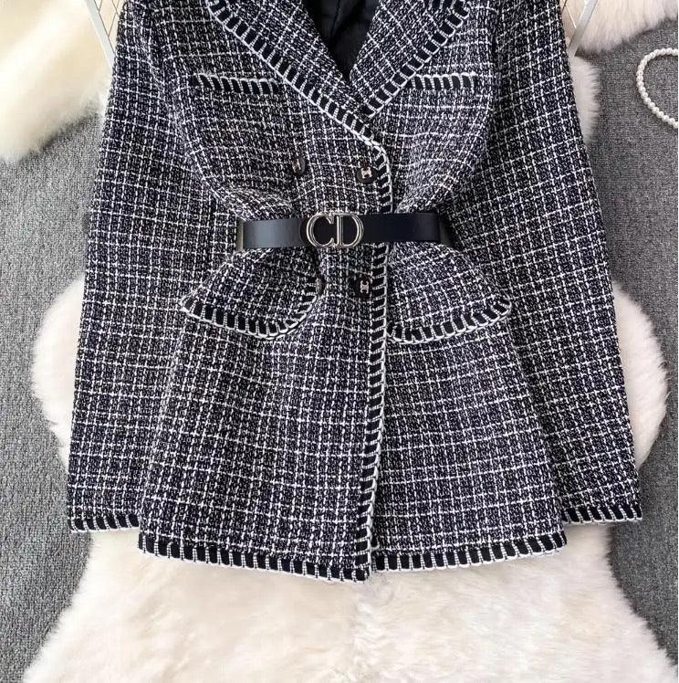 Charlotte Tweed Blazer - Label Frenesi Fashion