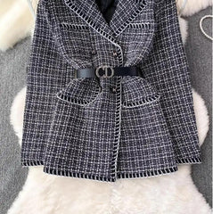Charlotte Tweed Blazer - Label Frenesi Fashion