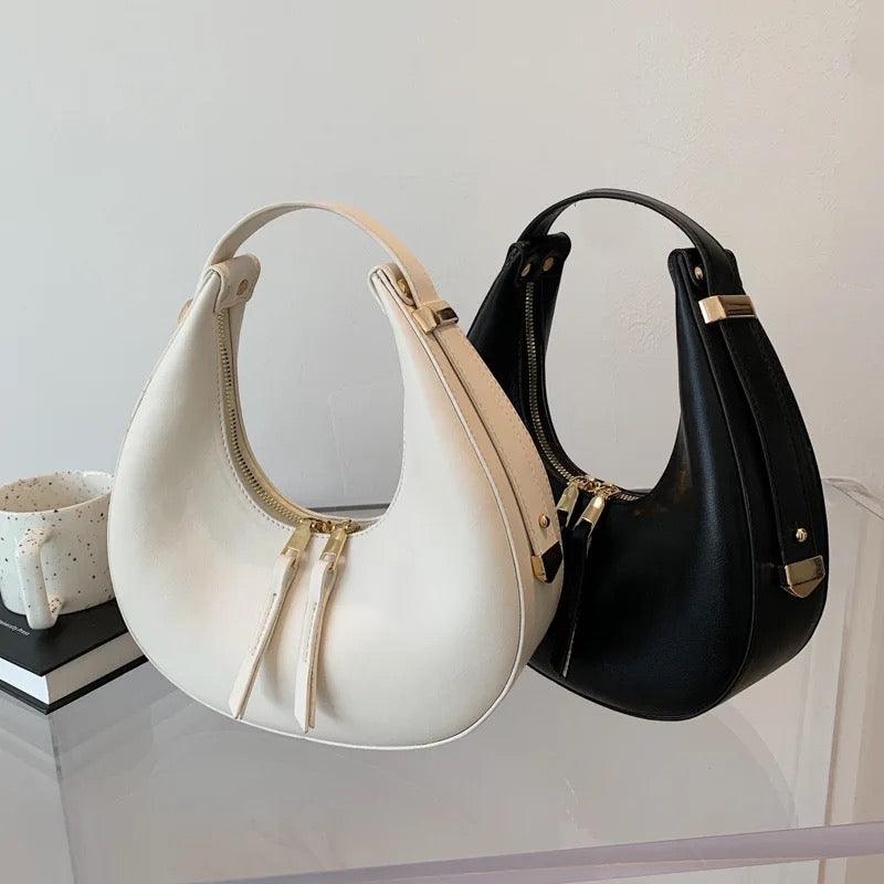 Clara Half Moon Handbag - Label Frenesi Fashion