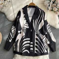 Gracie Abstract Coord Set - Label Frenesi Fashion