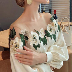 Jamie Bubble Sleeve Floral Blouse - Label Frenesi Fashion