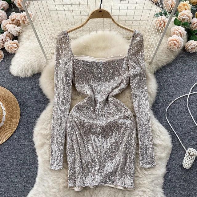 Jen Sequin Bling Dress - Label Frenesi Fashion