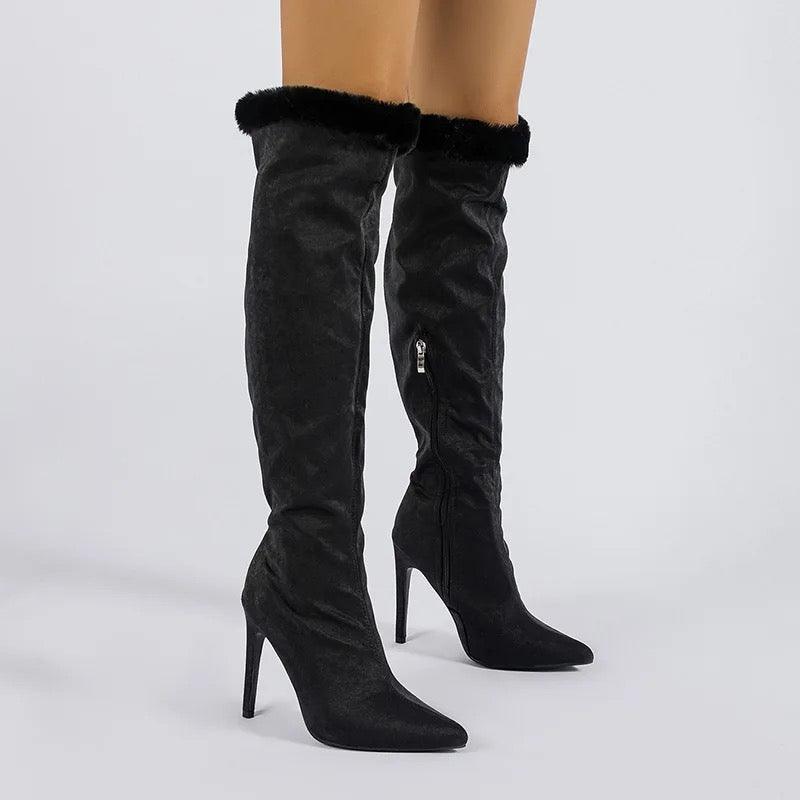 Lola Fur Boots - Label Frenesi Fashion
