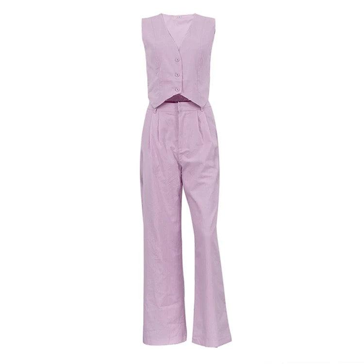 Lola Waistcoat & Pants Set - Label Frenesi Fashion