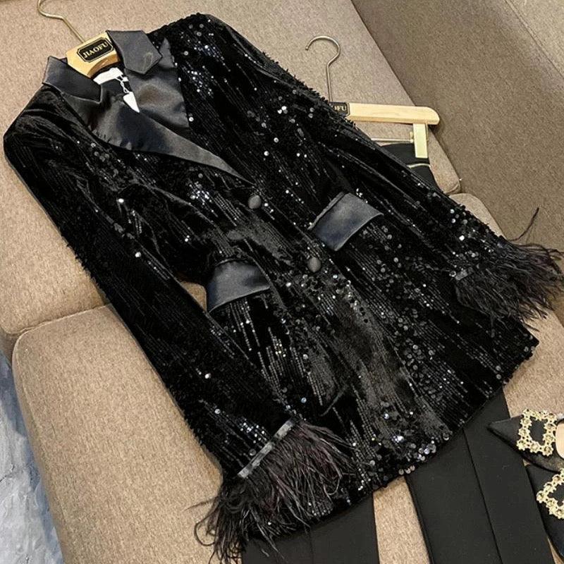 Lopez Sequin Blazer - Label Frenesi Fashion