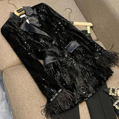 Lopez Sequin Blazer - Label Frenesi Fashion