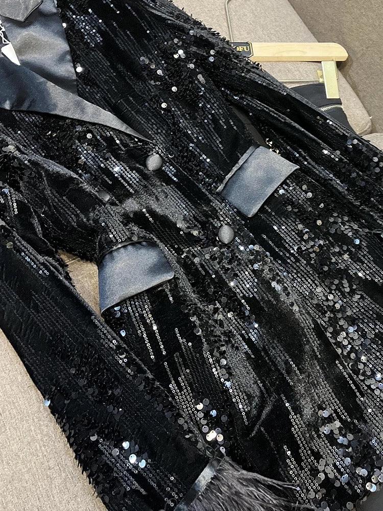 Lopez Sequin Blazer - Label Frenesi Fashion