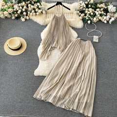 Maya Pleated Co-ord Sets - Label Frenesi Fashion