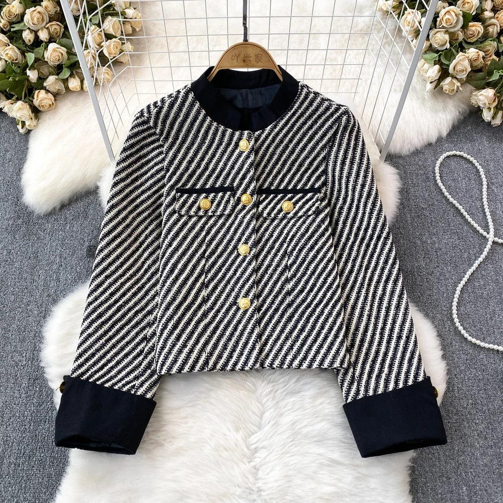 Nolan Striped Blazer - Label Frenesi Fashion