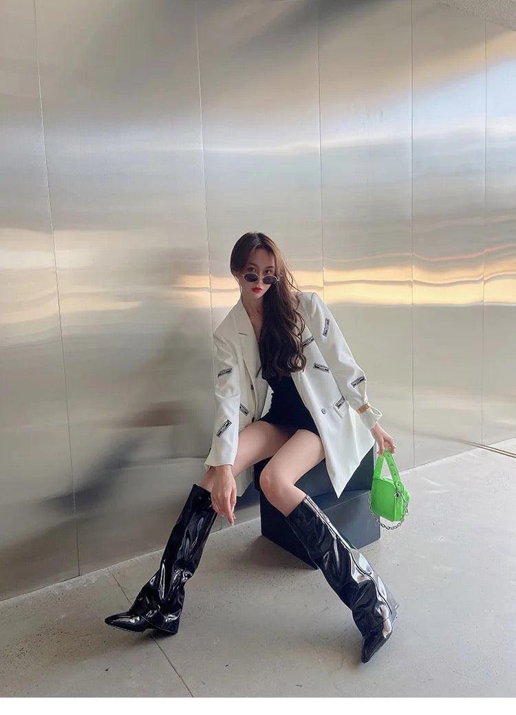 Osaka Overlay Boots - Label Frenesi Fashion