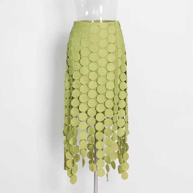 Patricia Circle Tassel Skirt - Label Frenesi Fashion