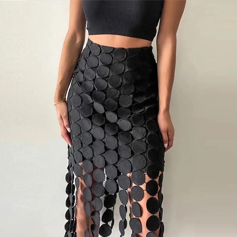 Patricia Circle Tassel Skirt - Label Frenesi Fashion