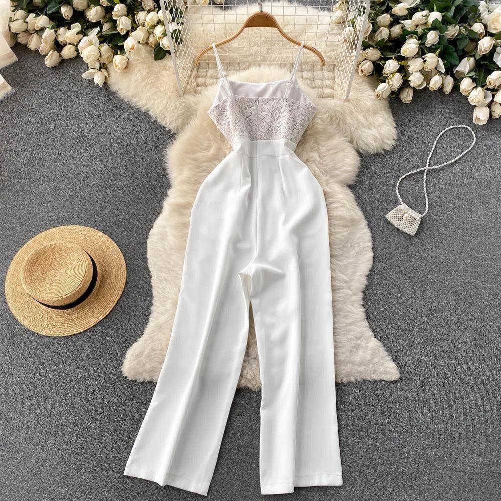 Riley White Jumpsuit - Label Frenesi Fashion
