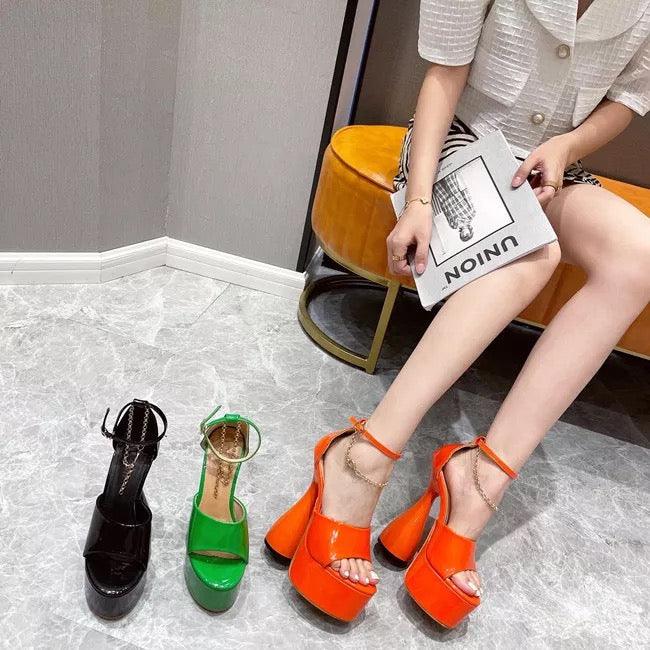 Alexia Platform Sandals - Label Frenesi Fashion